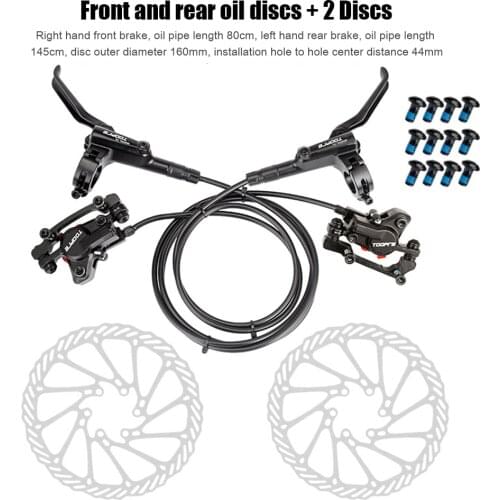 Hydraulic Brake Kit for Mountain MTB Bicycle Front Rear Disc Brakes Pads Pulling Hydraulic Disc Brake Calipers