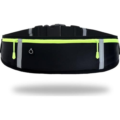 Hot Sale Ultra-thin Light Sports Waist Bag Men and Women Personal Fitness Running Waist Bag Belt Waterproof Reflective Strip