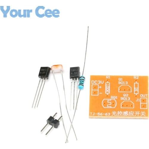 10pcs DIY Kit Light Control Sensor Switch Electronic kit Photosensitive Induction Switch for Integrated Circuit DC 3V