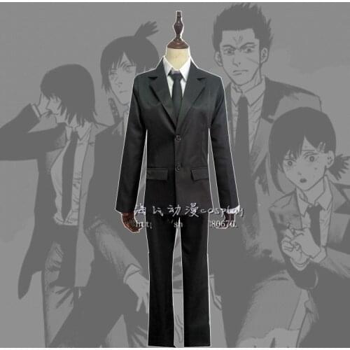 Chainsaw Man Hayakawa Aki Cosplay Costume Black Uniform Daily Outfit Halloween Anime Role Play Costumes Christmas Fancy Suits