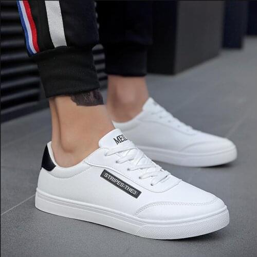 Men white sneakers high quality designer men shoes stylish high-top men canvas shoes