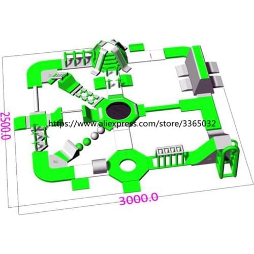 Inflatable aqua park water slides floating water slides lake inflatable water slides