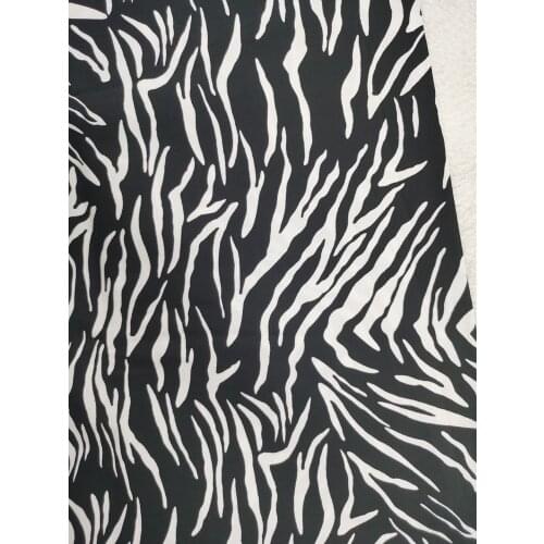 Novelty Zebra Patten Animal Cotton Fabric Twill Spandex Elastic Abstract printed Stretchable Patchwork Cloth Handmade Cushion