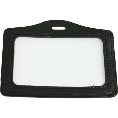 Wholesale 50Pcs Black Clear Business ID Card Badge Holder