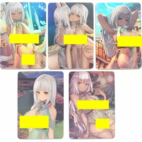 5pcs/set ACG Sexy USS Beauty Card Toy Hobby Hobby Collection Anime Card Sexy Naked Toy Hobby Collection Card Gentleman Card