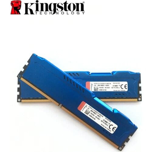 Used Kingston HyperX FURY PC Memory RAM Memoria Module Computer Desktop 16GB (2pcsX8GB) DDR3 PC3 1600Mhz 8G 1600 RAM