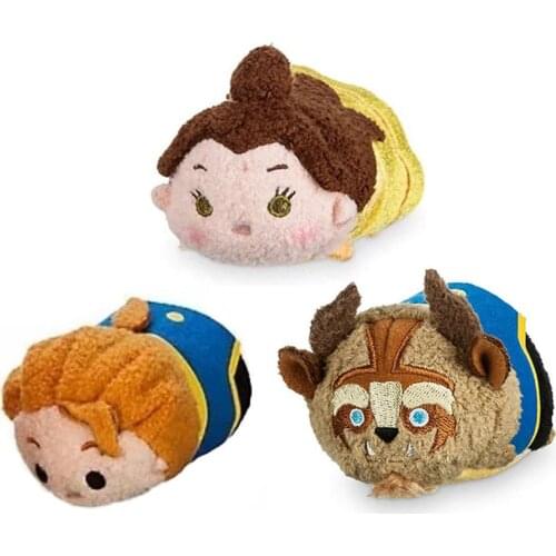 Disney Tsum Tsum Beauty and the Beast Plush Toys Dolls Beast Adam Belle Princess Tsum Stuffed Plush Toys Gifts for Kids