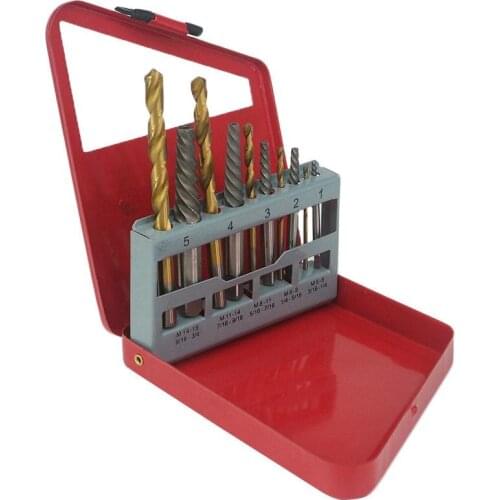 Full kit M2-M14 Screw Extractor With 1.8mm-7.5mm Bit Damaged Screw Extractor Drill Bit Broken Bolt Remover