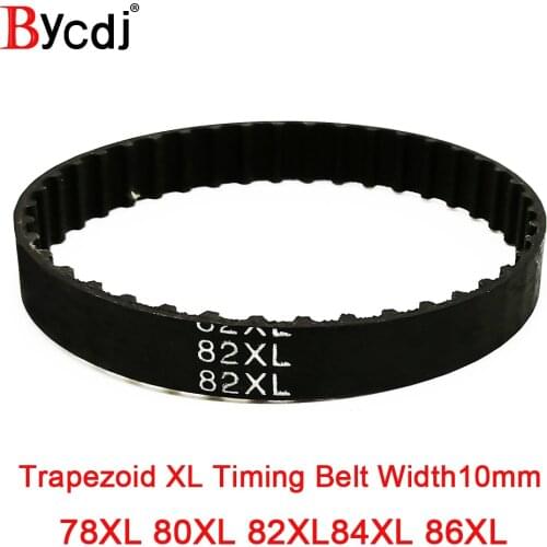 XL Timing Belt 78XL/80XL/82XL/84XL/86XL Rubber Timing Pulley Belt 10mm Width Closed Loop Toothed Transmisson Belt pitch=5.08mm