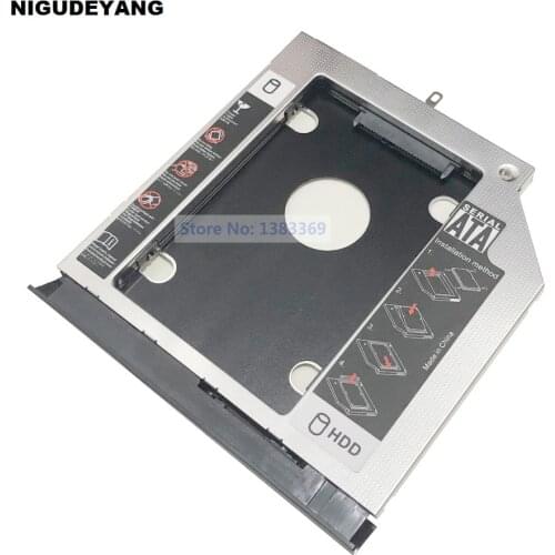 SATA 2nd Hard Drive SSD HDD Module Caddy Adapter for Lenovo B40-30 B40-45 B40-70 B40-80 With Bezel and Bracket