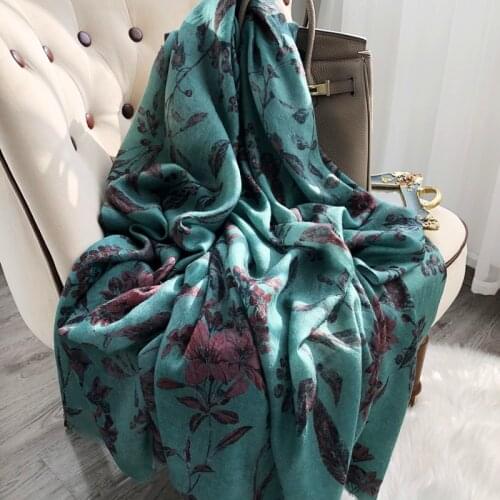 Shawl Wrap Luxury Brand Large Size Thin Autumn Winter Spring Women Big Fashion Printed Ring 100% cashmere Scarf