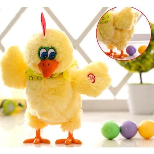 Crazy Chicken Singing Dancing Electric Plush Toy Boy Girl Classic Laying Chicken Toy Doll Three Eggs Children Interesting Dolls