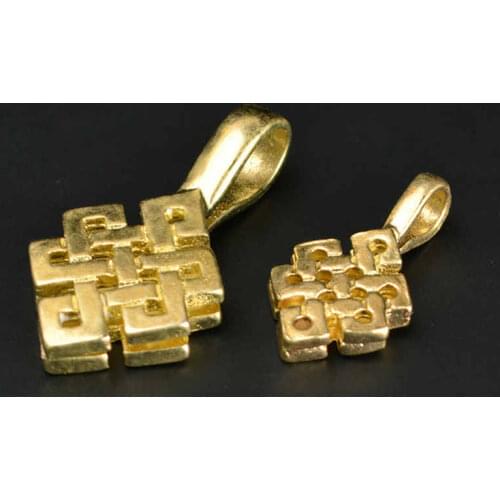 Tibetan Prayer Mala Counting Clips Endless Knots Lovely Charms Brass Accessories BRO804