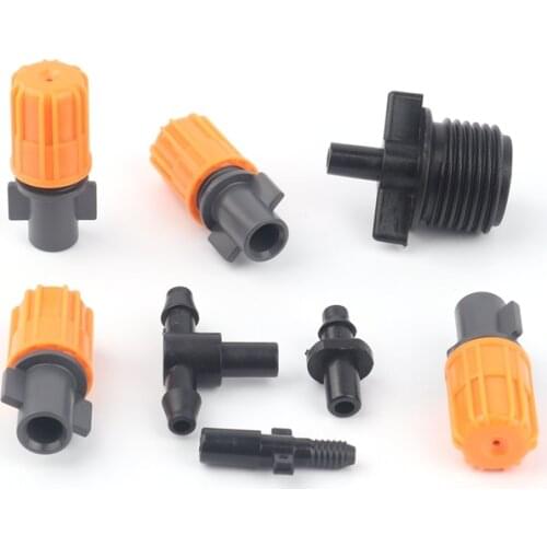 10pcs/lot New Adjustable Atomizing Nozzle Agricultural Greenhouse Garden Lawn Irrigation Dedusting Cooling Small-Scale Sprinkler
