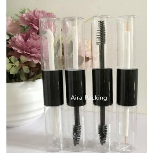 20pcs 50pcs10ML Slim Empty Plastic Lip Gloss Tube DIY Clear Double edge Eyeliner Package Women Beauty Makeup Mascara Container