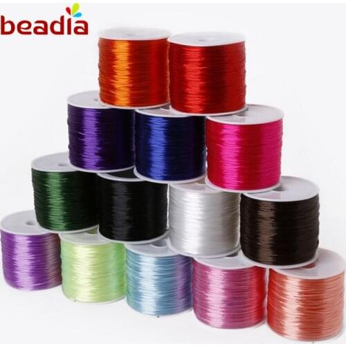 60M/Roll Dia 0.7mm Crystal Beading Line Stretch Elastic Beading Cord Wire String Thread Fit DIY Bracelet Jewelry Making Wire