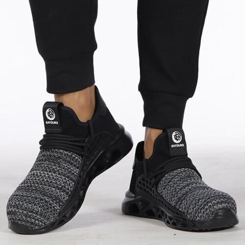 Safety Shoes Puncture Proof Summer Men Women Breathable Mesh Work Shoes Industrial & Construction Boots Sneaker