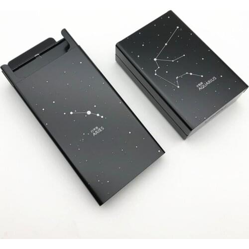 Can Diy Ins Constellation Aluminium Alloy Cigarette Case for Girl Boy 20 Metal Cigarette Box Cover The Dirty Smoke Star Sign