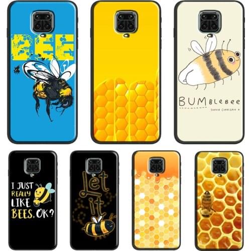 Honeycomb Honey Bee For Xiaomi Redmi Note 7 8 Pro 8T 9S Note 9 10 Pro Cover For Redmi 9T 9 9A 9C 7A 8A Case