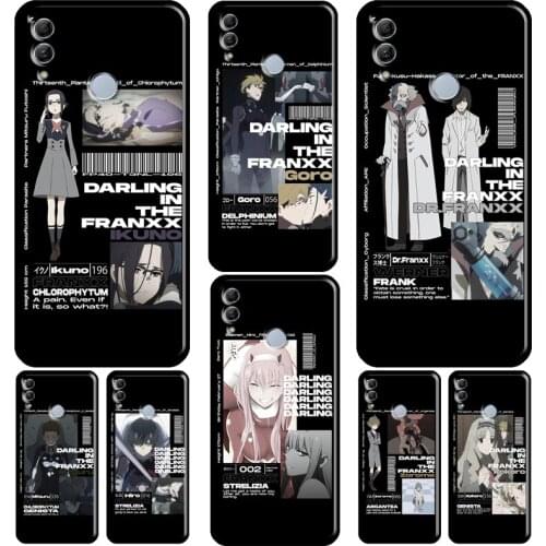 Zero Two Ichigo Darling in the Franxx For Huawei Honor 10X 8 9 10 Lite 20 10i 7X 4C 7C 6C 7A Pro 8X 9X 8A 9A 8S 9S Phone Case
