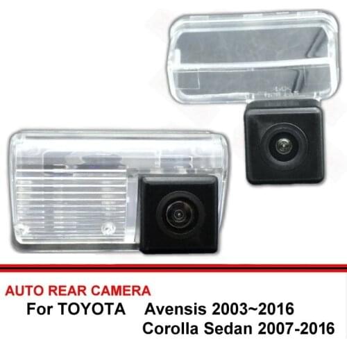 For TOYOTA Avensis Corolla Sedan 2003~2016 Night Vision Rear View Camera Reversing Camera Car Back up Camera HD CCD Wide Angle