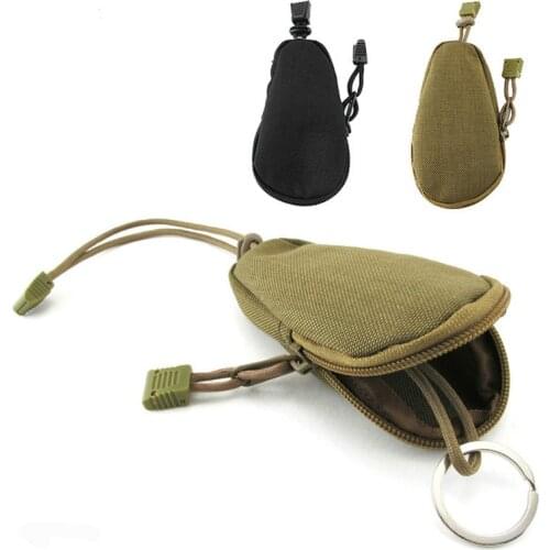 EDC Mini Key Wallets Holder Men Coin Purses Pouch Military Army Camo Bag Small Pocket Keychain Zipper Case Out Door Pack