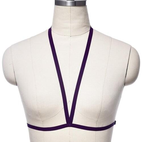 Elastic Body Harness Belt Rave Hollow Bondage Wear Body Cage Harness Bra Women Adjustable Sexy Lingerie