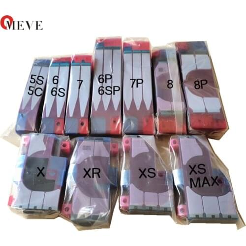 100pcs Battery Adhesive Sticker for iPhone 5 6 6S Plus 7 7Plus 8 8P X XS XR MAX 3M Double Tape Pull Trip Glue Replacement Parts
