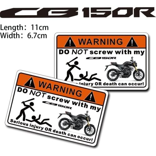 KODASKIN Motorcycle Cheap 2D Creative Warning Sticker Decal for HONDA CB150R