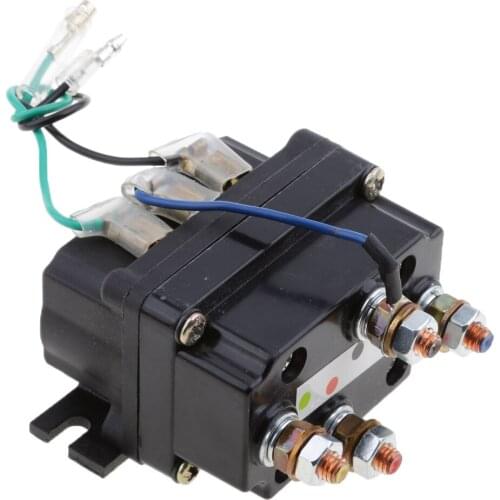 12V Winch Solenoid Contactor Relay for 9500lbs-17000lbs ATV UTV 4WD 4x4 Winches Replacement Solid Heavy Duty Construction