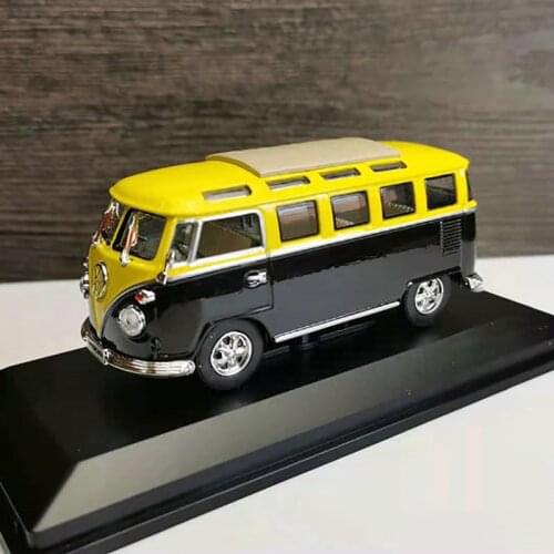 Diecast 1:43 Scale Vintage 1962 T1 VAN Car Model Toy Simulation Alloy Car Model Adult Collection