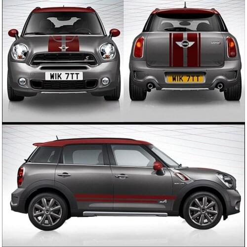 Car body sticker Front hood car door garland sticker For BMW MINI countryman exterior decoration
