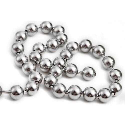 Pareto 25meters 10mm stainless steel bead ball chain for custom jewelry DIY making