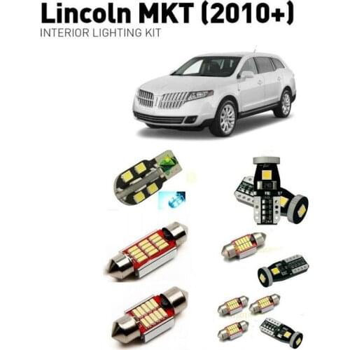 Led interior lights For Lincoln mkt 2010+ 14pc Led Lights For Cars lighting kit automotive bulbs Canbus
