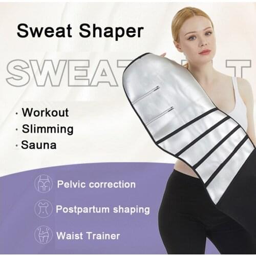 Sweat Shaper Waist Trimmer for Women Waist Trainer Sauna Belt Neoprene-free Waist Cincher Sauna Slimming Belt Waist Wrap Trimmer
