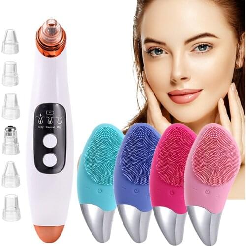 Facial Cleansing and Blackhead Removal for Nose and Facial Skin Acne Vacuum Cleaner for Acne Acne Facial Cleansing Brush