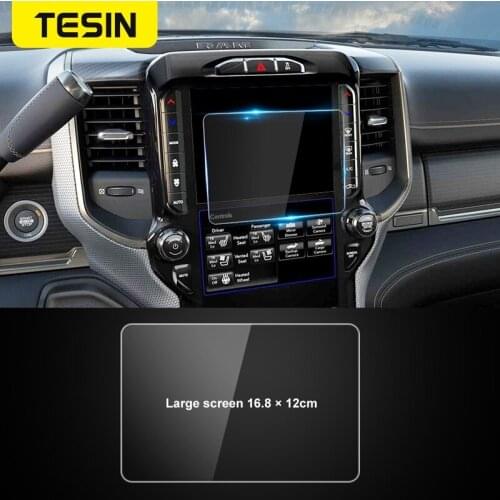 TESIN Interior Mouldings For Dodge Ram 1500 GPS Navigation Screen Protector Decoration Stickers For Dodge Ram 1500 2010-2020