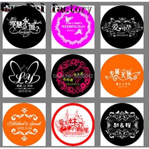 Advertising LOGO Lyre Rotating Gobo Projector Light For Customized Conduct Propaganda KTV Shop Club Bar Stage Christmas Wedding