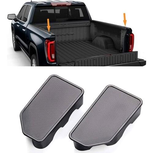 2 Packs for Chevy Silverado MK4 GMC Sierra MK5 1500 2500 3500 2019 2020 2021 Stake Hole Covers Truck Bed Rail Stake Pocket Plugs