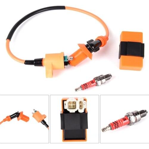 For GY6 50cc 125cc 150cc Accessories Racing Ignition Coil CDI + Ignition Coil + Spark Plug
