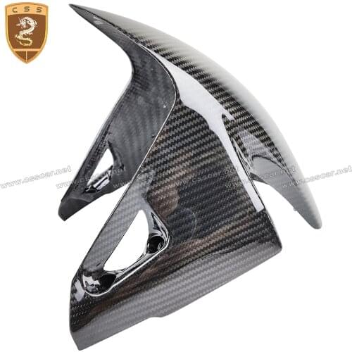 CSSCAR Motorcycle Accessories for 2018-on Ducati Panigale V4 Streetfighter Black Carbon Fiber Front Fender Fairing Cover 4-026