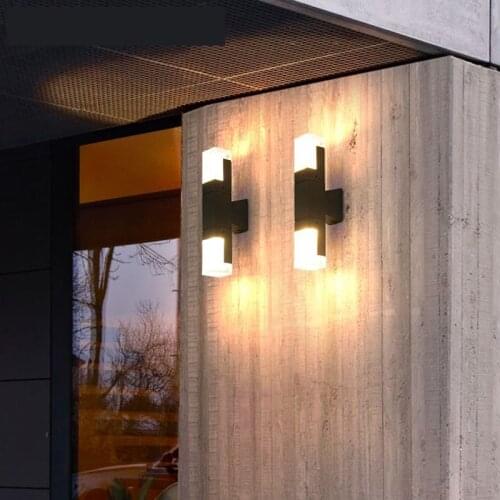 7W/10W Aluminum LED Wall Lamp Porch Light Up and Down Indoor Outdoor Waterproof IP65 Wall Sconce Garden Home Corridor Lamp