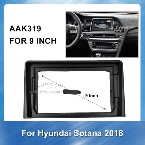 Car Radio installation DVD GPS mp5 Plastic Fascia Panel frame for HYUNDAI Sonata 2018 Panel Dashboard ABS plastic Installation