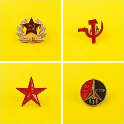 Brooch Military Icon On The Backpack Cccp Metal Badges On Clothes Lapel Pin Bags Badge Gifts Honor Paired Jewelry Pin For Jacket