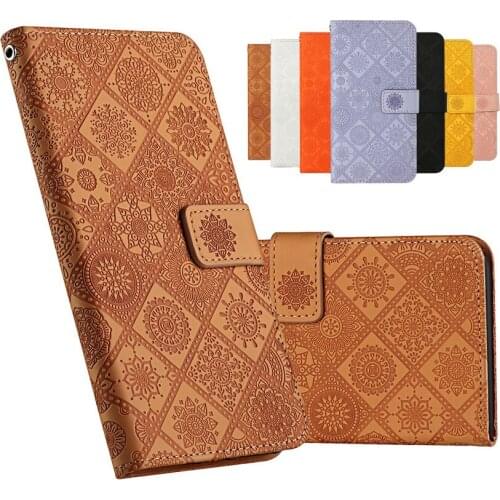 2021 National Pattern Flip Walle Leather Phone Case For Samsung Galaxy A02 A02S A12 A32 A42 A52 A72 A22 5G 4G Holder Stand Book