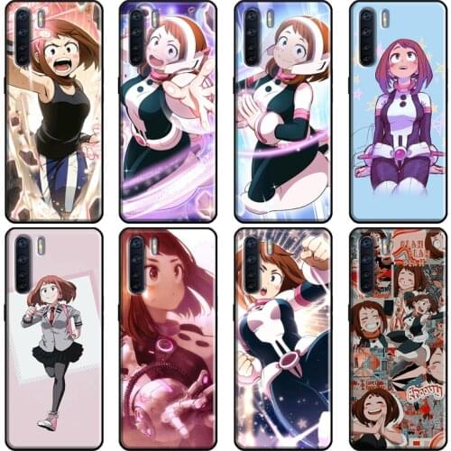 Ochako Uraraka My Hero Academia Cover For OPPO A5 A9 A31 A53 2020 A1K A5S A15 A52 A72 A83 A91 F5 F7 Reno 2 Z 4 Pro Case