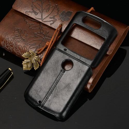 For Motorola Moto Razr 5G 2020 Case Moto Razr5G Leather Cover Hard Bumper Frame Back Cover for Motorola Razr 2020 Case Razr2 5G