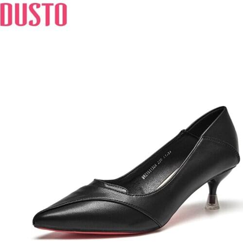 DUSTO 2021 new spring and autumn high heels pointed wedding shoes womens shoes