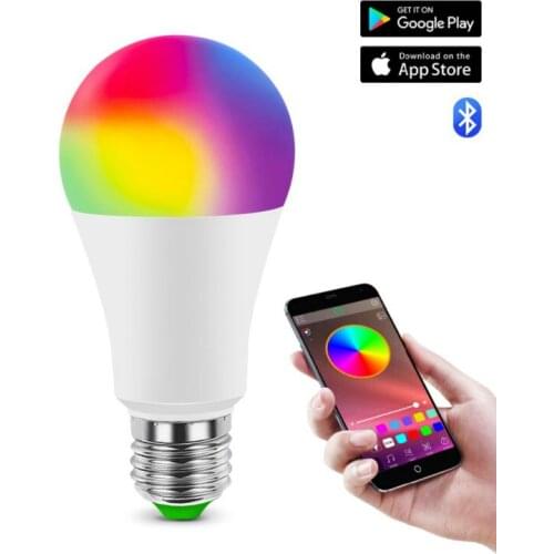 E27 Smart LED Bulb Neon Light RGB RGBW RGBWW Bulbs Magic Home Lighting AC85-265V LED Lamp Work with Bluetooth 4.0 App/IR Remote