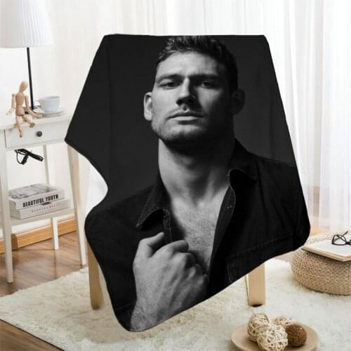 Musife Custom Alex Pettyfer Flannel Blanket Design Your own Blanket Flannel Blankets for Sofa DIY Dropshipping